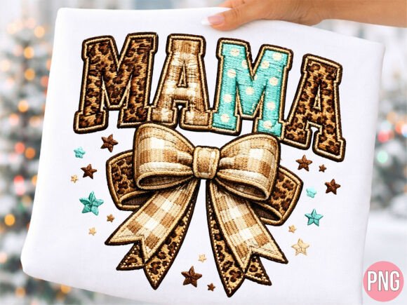 Reviewing Mama Leopard Cheetah Bow Embroidery PNG
