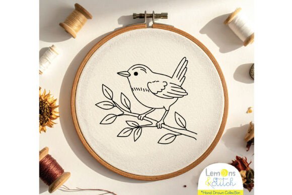 Small Bird on a Branch - Hand Embroidery Review